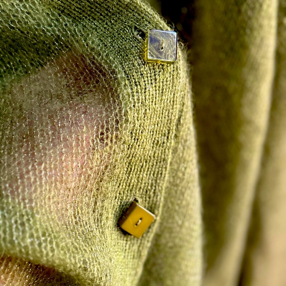 Anthropologie CHARLIE&ROBIN: Mohair Green Women's Cardigan - Picture 7 of 14